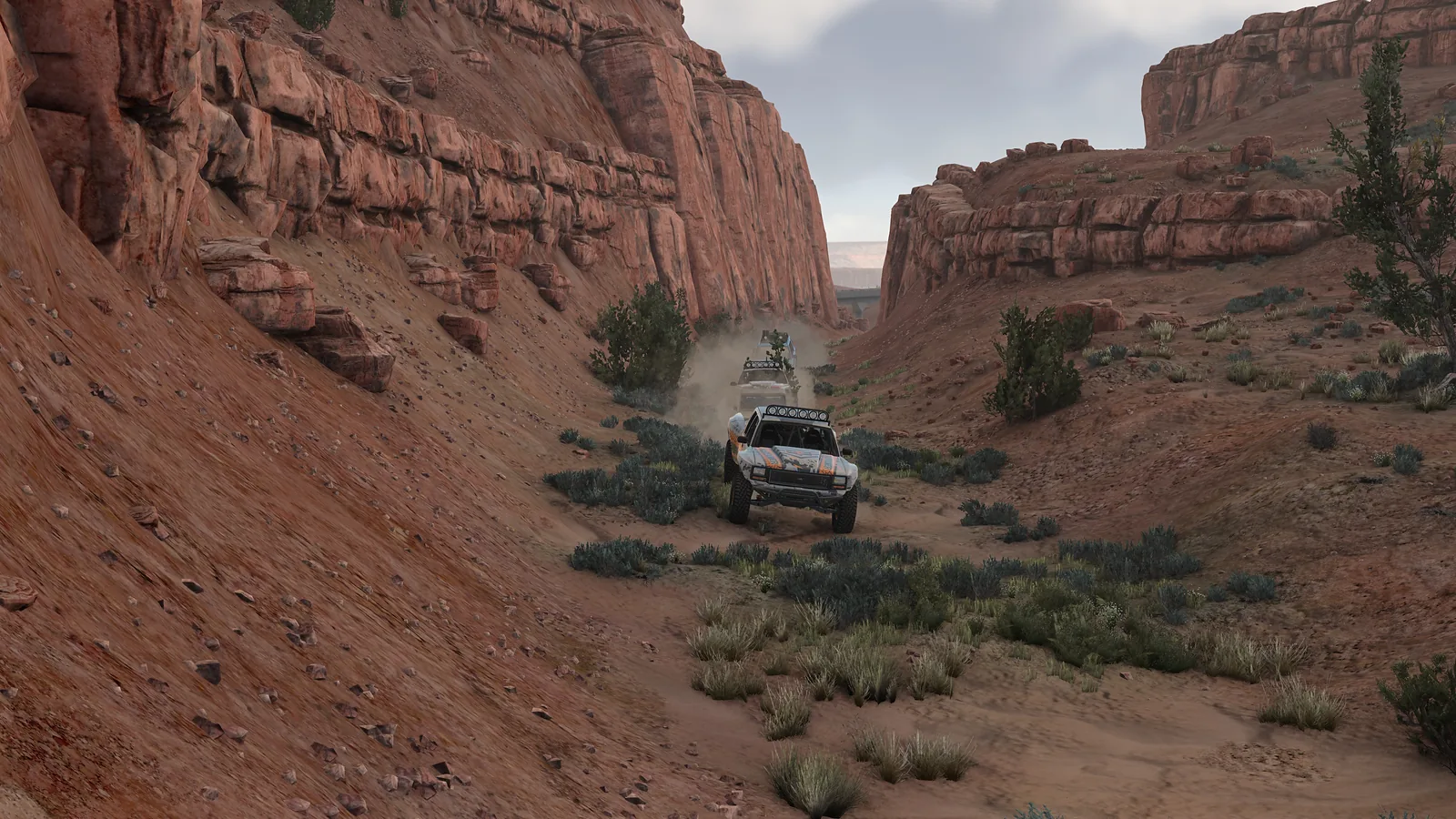 Внедорожник поднимает пыль в BeamNG.drive